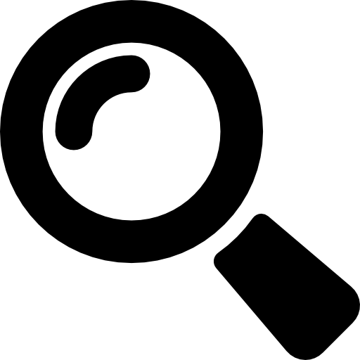 Zoom or search interface symbol